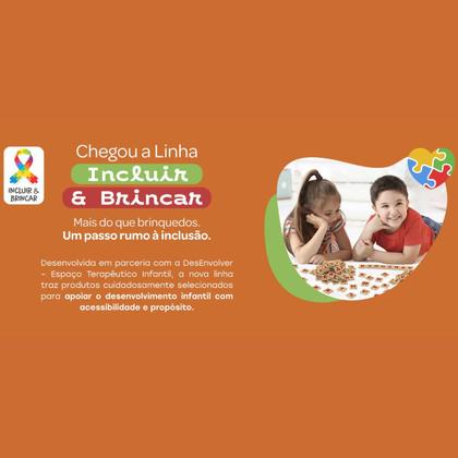 Imagem de Mesinha didática Infantil 2 em 1 com Blocos de encaixar