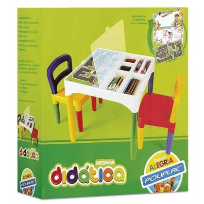 Imagem de Mesinha Didática Infantil Com 2 Cadeiras 5825 Poliplac