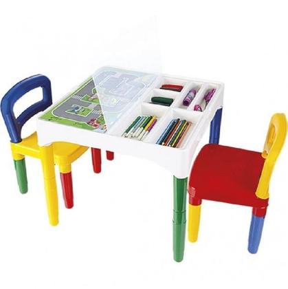 Imagem de Mesinha Didática Infantil Com 2 Cadeiras Poliplac