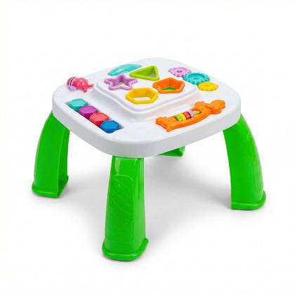 Imagem de Mesinha Educativa Didática Infantil Sensorial Mesa Divertida Com Atividades Interativas