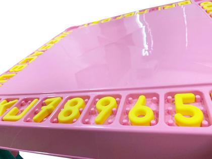 Imagem de Mesinha Infantil Com 2 Cadeiras Educativa Para Crianças Rosa