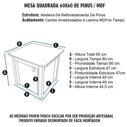Imagem de Mesinha Infantil Compacta e Resistente Madeira com 1 Cadeira para Meninos e Meninas Estudo Diversão