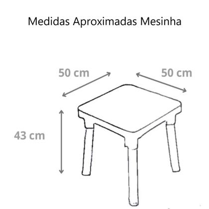 Imagem de Mesinha Infantil Criança Didática Mesa Unicórnio Cadeira