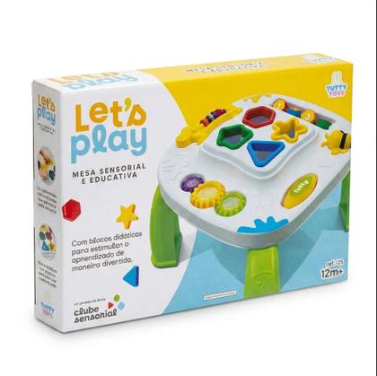 Imagem de Mesinha Infantil Didática Sensorial Atividades Interativas -