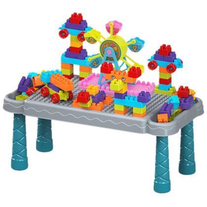Imagem de Mesinha Infantil Educativa com Blocos Peças de Montar
