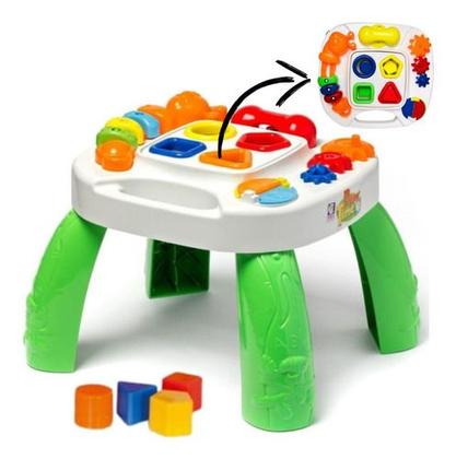 Imagem de Mesinha Infantil Mesa Didática Brinquedo Pedagógica Educativa Criança Bebê Menino Menina