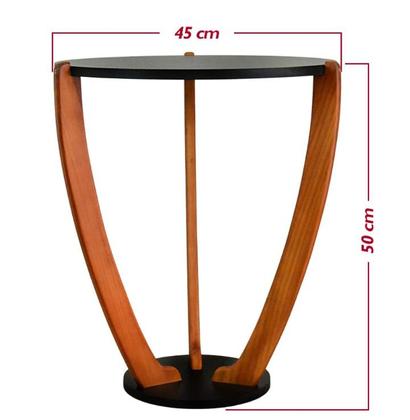 Imagem de Mesinha Lateral Apoio Canto Sofá Enfeite e Decoração Sala e Casa