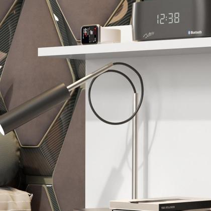 Imagem de Mesinha Lateral Cama Nicho Decoração Mesa Cabeceira Prateleira Suspensa Organizadora Quarto - RPM Móveis