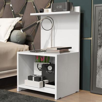 Imagem de Mesinha Lateral Cama Nicho Decoração Mesa Cabeceira Prateleira Suspensa Organizadora Quarto - RPM Móveis