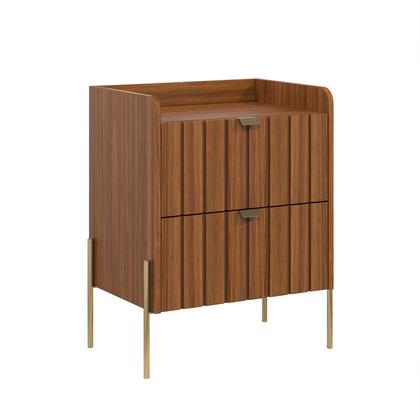 Imagem de Mesinha Lateral De Cama Venus Com Base Dourada