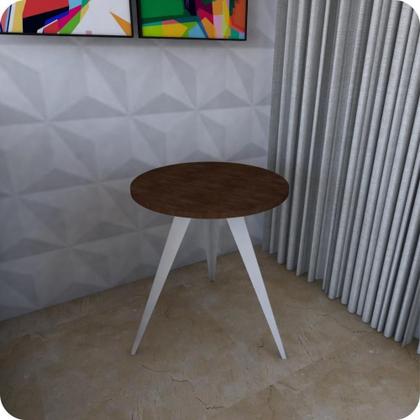 Imagem de Mesinha Lateral De Canto Para Sala E Quarto Redonda B.M