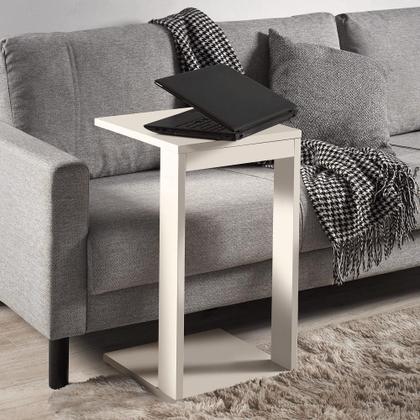 Imagem de Mesinha Lateral Decorativa Para Notebook Conforto Branca