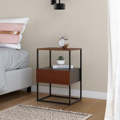 Imagem de Mesinha Lucy 1 Gaveta Cabeceira Apoio Lateral Cama Sofa