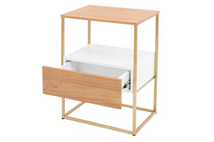 Imagem de Mesinha Lucy 1 Gaveta Cabeceira Apoio Lateral Cama Sofa