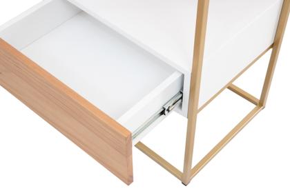 Imagem de Mesinha Lucy 1 Gaveta Cabeceira Apoio Lateral Cama Sofa