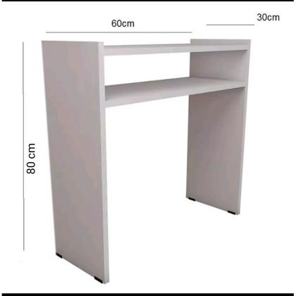 Imagem de Mesinha Manicure Profissional Grande Com Porta Esmaltes Pronta Entrega 80x30 Madeira Resistente