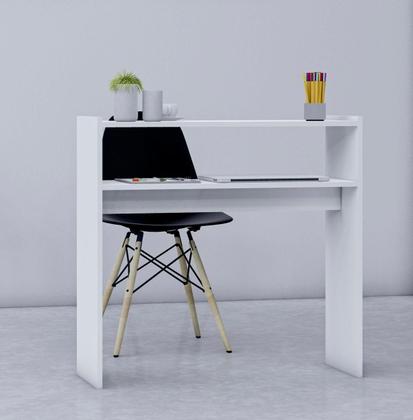 Imagem de Mesinha Manicure Profissional Grande Com Porta Esmaltes Pronta Entrega 80x30 Madeira Resistente