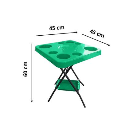 Imagem de Mesinha Petisqueira Dobrável Lazer Churrasco Piscina Praia