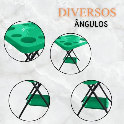 Imagem de Mesinha Petisqueira Dobrável Lazer Churrasco Piscina Praia