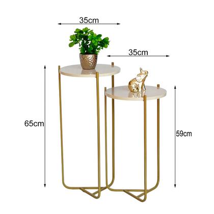 Imagem de Mesinha sala estar Lateral Canto Sofá Apoio Quarto Cabeceira Mesa Area Gourmet Varanda Recepção Conjunto Centro Madeirado