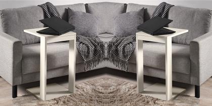 Imagem de Mesinhas De Cabeceira Canto Lateral Decor Clássica Namur Off