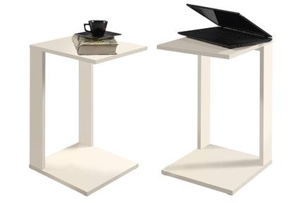 Imagem de Mesinhas Lateral Apoio Sofá Livros Notebook Home Office Off