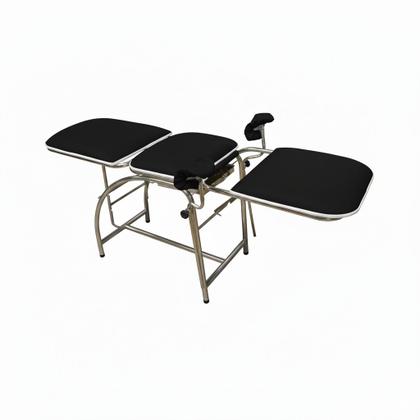 Imagem de Metal Solution - Mesa Maca Exame Ginecológica Clínico GO Gaveta Inox Preta