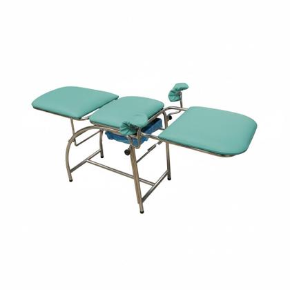 Imagem de Metal Solution - Mesa Maca Exame Ginecológica Clínico GO Gaveta Inox Verde