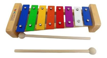 Imagem de Metalofone Xilofone Infantil Phx Tg8-2 Colorido Com 8 Notas