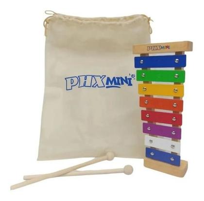 Imagem de Metalofone Xilofone Infantil Phx Tg8-2 Colorido Com 8 Notas