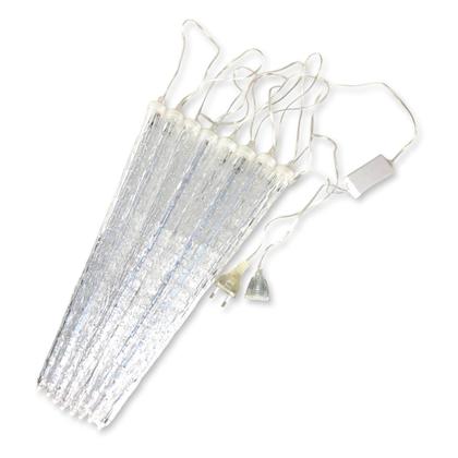 Imagem de Meteoro Cascata Gelo C/8 Tubo Led Pisca Chuva Luz Natal 3m
