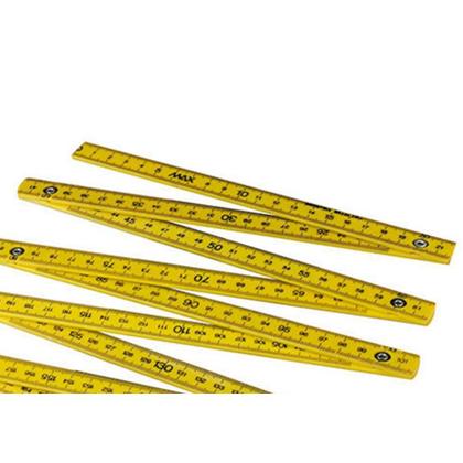 Imagem de Metro Eco Plastico Duplo Amarelo - Kit C/10 Unidades