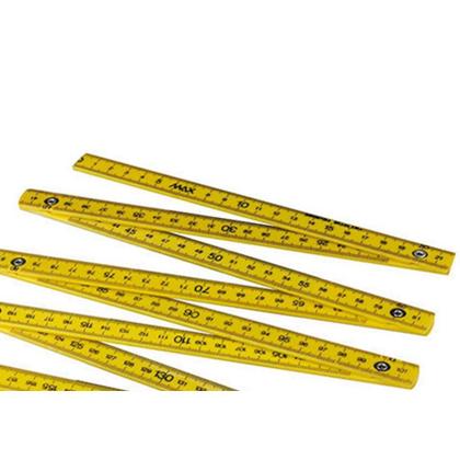 Imagem de Metro Eco Plastico Simples Amarelo - Kit C/10 Unidades
