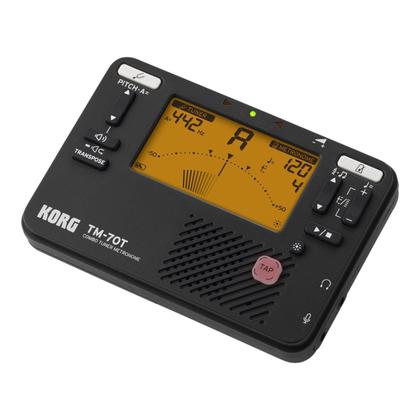 Metronomo Korg TM-70T Black C/Afinador - Afinador - Magazine Luiza