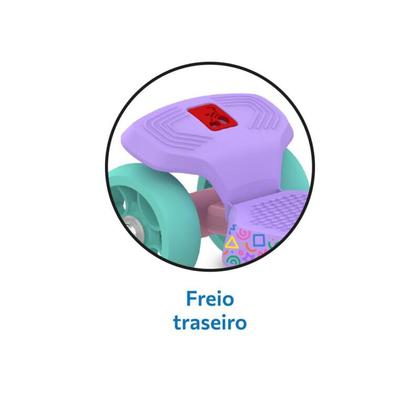 Imagem de Meu Primeiro Patinete Infantil Rosa - Bandeirante