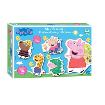 Imagem de Meu Primeiro Quebra Cabeça Peppa Pig Em Madeira - Nig Brinquedos