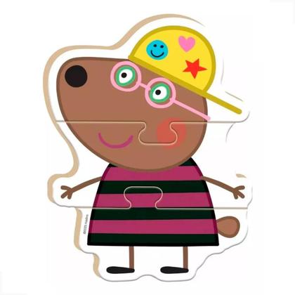 Imagem de Meu primeiro quebra-cabeça peppa pig mdf 14 peças  0526 nig