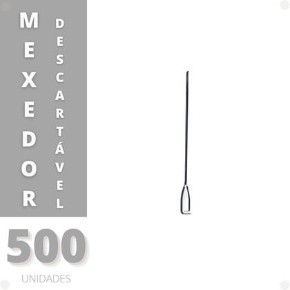 Imagem de Mexedor Para Café Cristal Com 500 Unidades 8,5 Cm