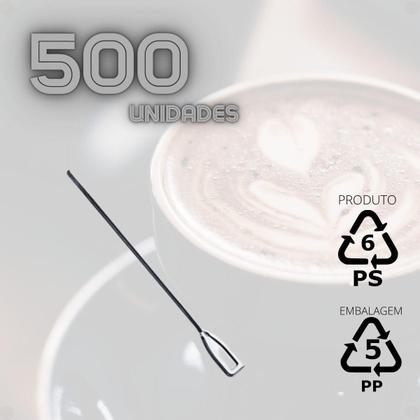 Imagem de Mexedor Para Café Cristal Com 500 Unidades 8,5 Cm