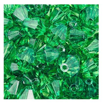 Imagem de Miçanga Balão Facetado Verde 12mm 10pçs Passante Arte 8g