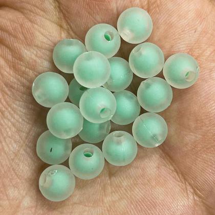 Imagem de Miçanga Bola Fosca 8mm Com Miolo Colorido Candy Colors Para Pulseira Colar Bijuterias Pulseirinhas Aprox.400 Bolinhas