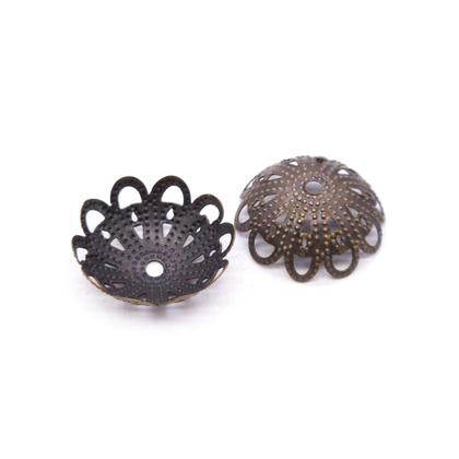 Imagem de Miçanga Tulipa Metal Ouro Velho 7x18mm 10pçs 5g