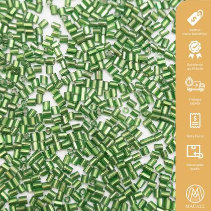 Imagem de Miçanga Vidrilho Vidro Verde Escuro 2mm 40000pçs 500g