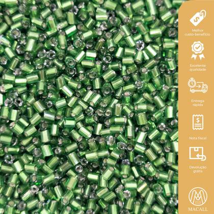 Imagem de Miçanga Vidrilho Vidro Verde Escuro 2mm 40000pçs 500g