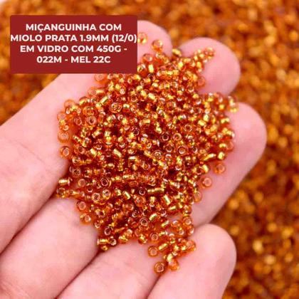Imagem de Miçanguinha Com Miolo 1.9mm (12/0) Em Vidro Com 450G