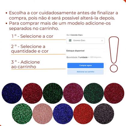 Imagem de Miçanguinha Com Miolo 1.9mm (12/0) Em Vidro Com 450G