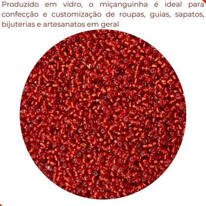 Imagem de Miçanguinha Com Miolo 1.9mm (12/0) Em Vidro Com 450G