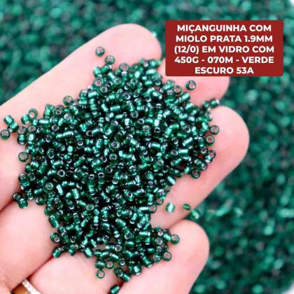Imagem de Miçanguinha Com Miolo 1.9mm (12/0) Em Vidro Com 450G
