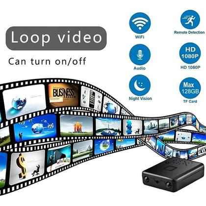 Imagem de Micro Câmera Espiã Xd-2 Infravermelho Video Audio 1080p Wifi