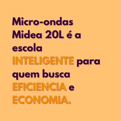 Imagem de Micro Onda Forno 20l Acabamento Branco/preto 110v Mras21